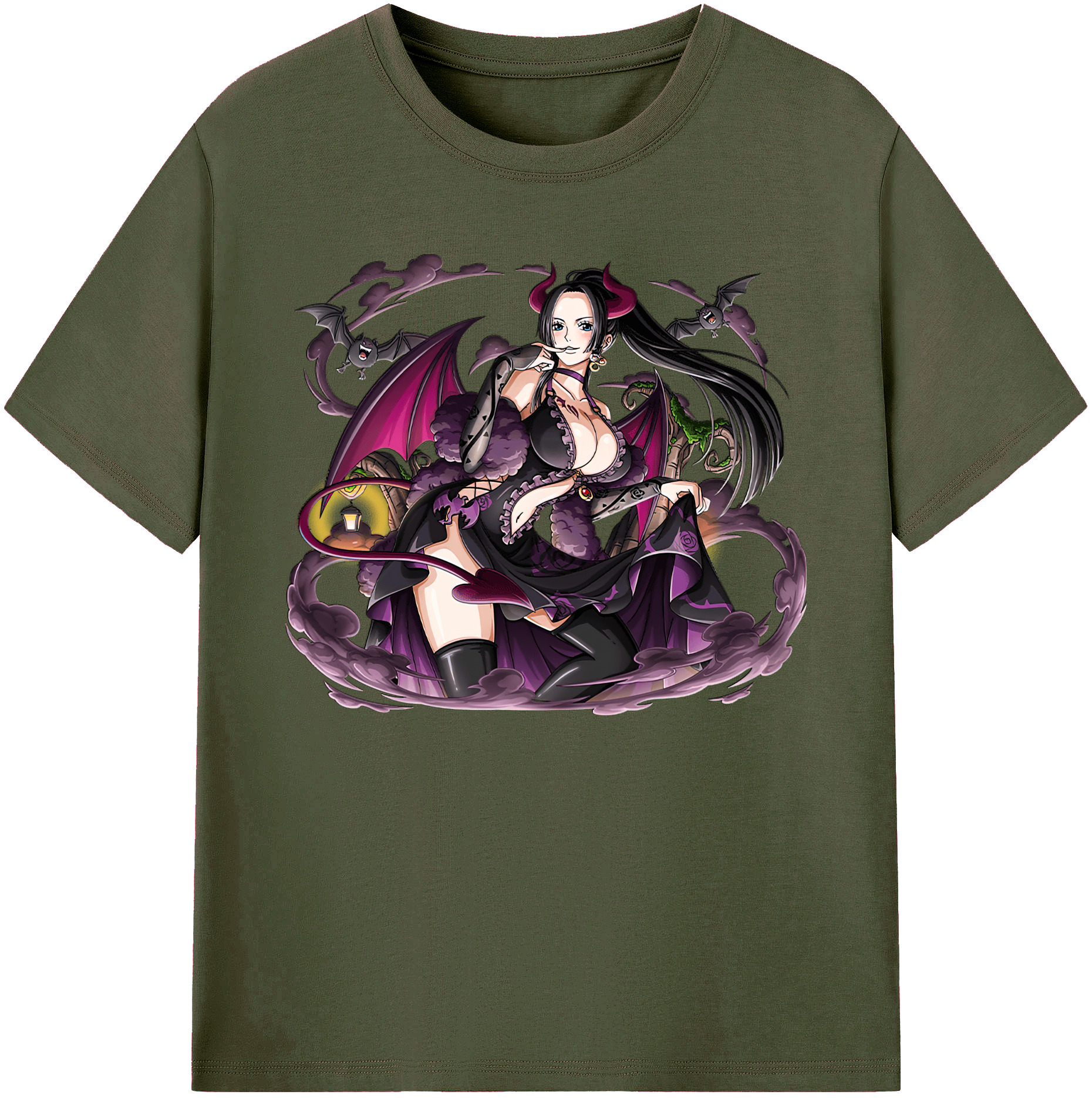 ワンピース ボア・ハンコック ONE PIECE Boa·Hancock 綿100％ メンズ半袖Tシャツ｜肌触りやわらか＆通気性